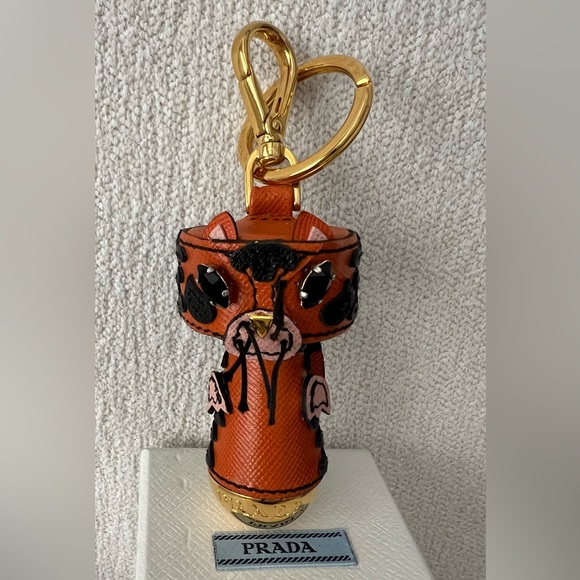 Prada Tiger Saffiano Keychain Charm new with box. - Picture 1 of 6
